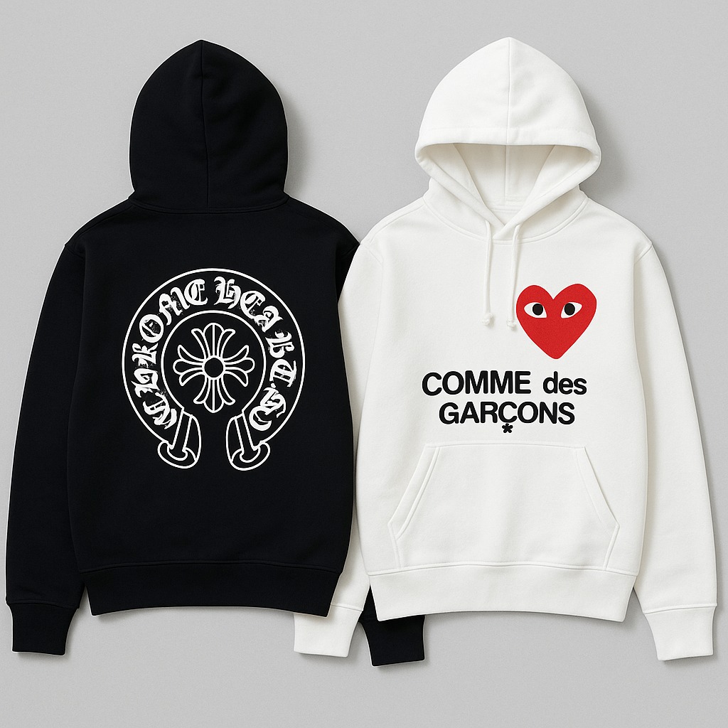 Chrome Hearts Hoodies & Comme des Garçons Pieces